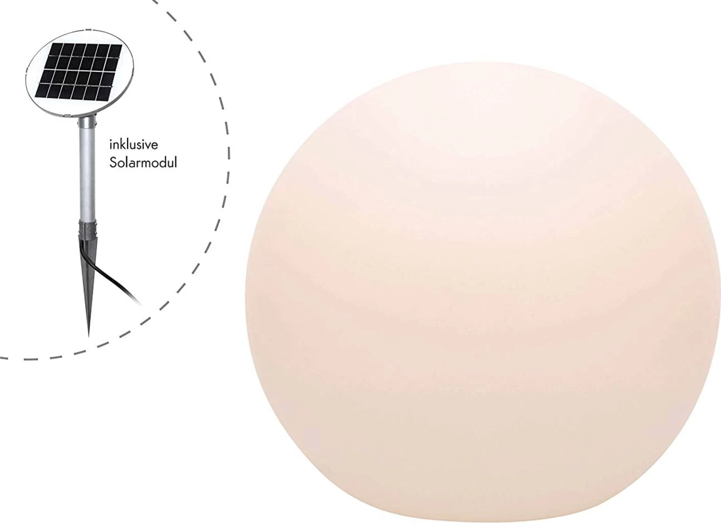 Kugelleuchte Shining Globe (Solar), ∅ 30 Cm – Bild 4