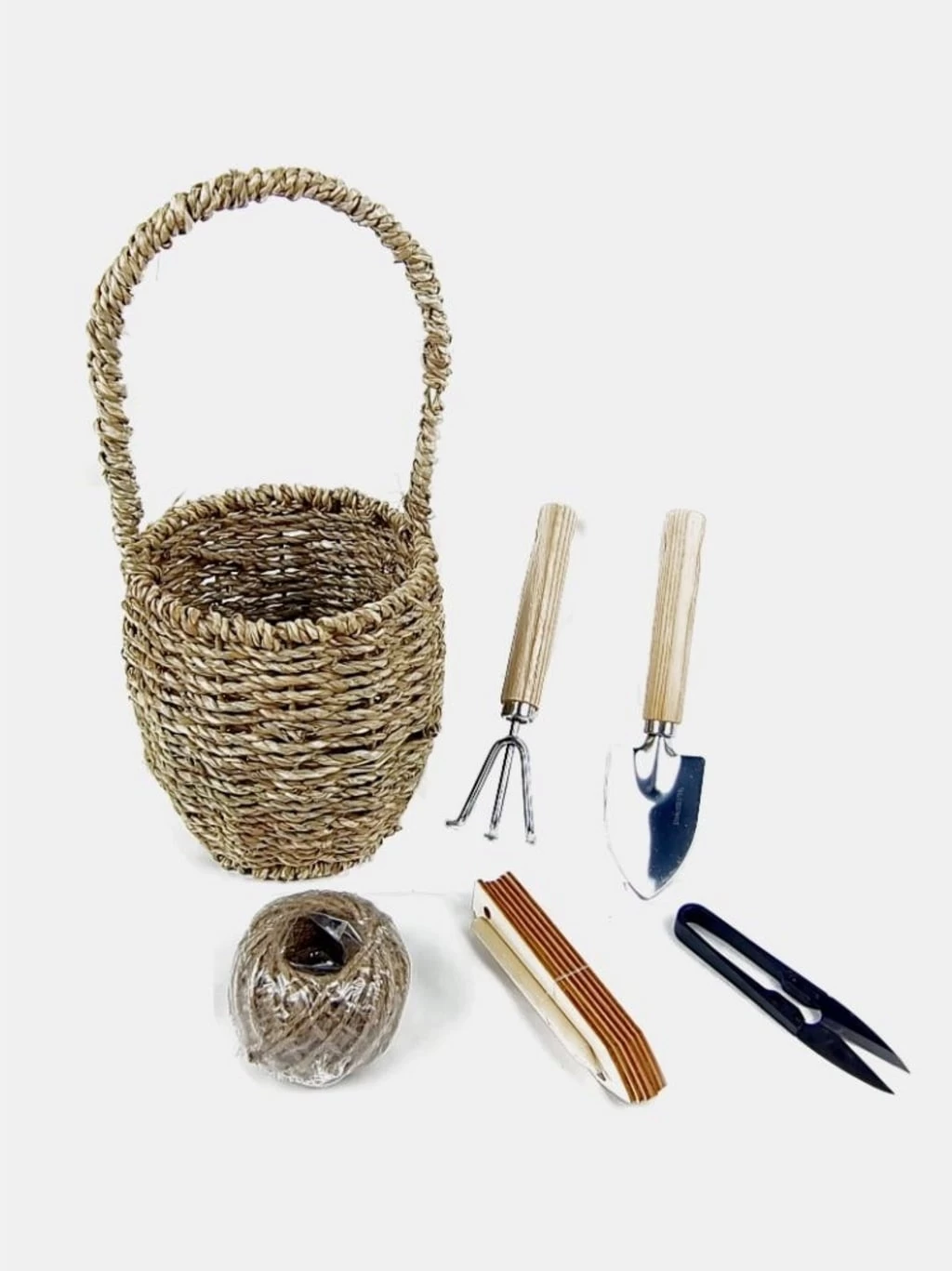 6-teiliges Gartenwerkzeug-Set Mit Korb – Bild 2