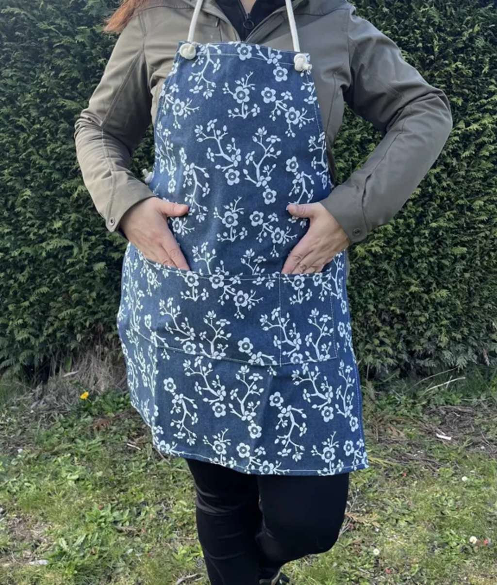 Gartenschürze, Blau – Bild 2