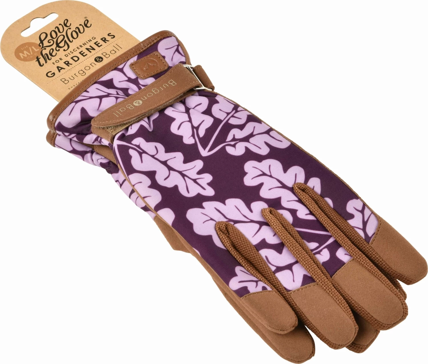 Gartenhandschuhe "Oak Leaf" - Plum, S/M – Bild 2