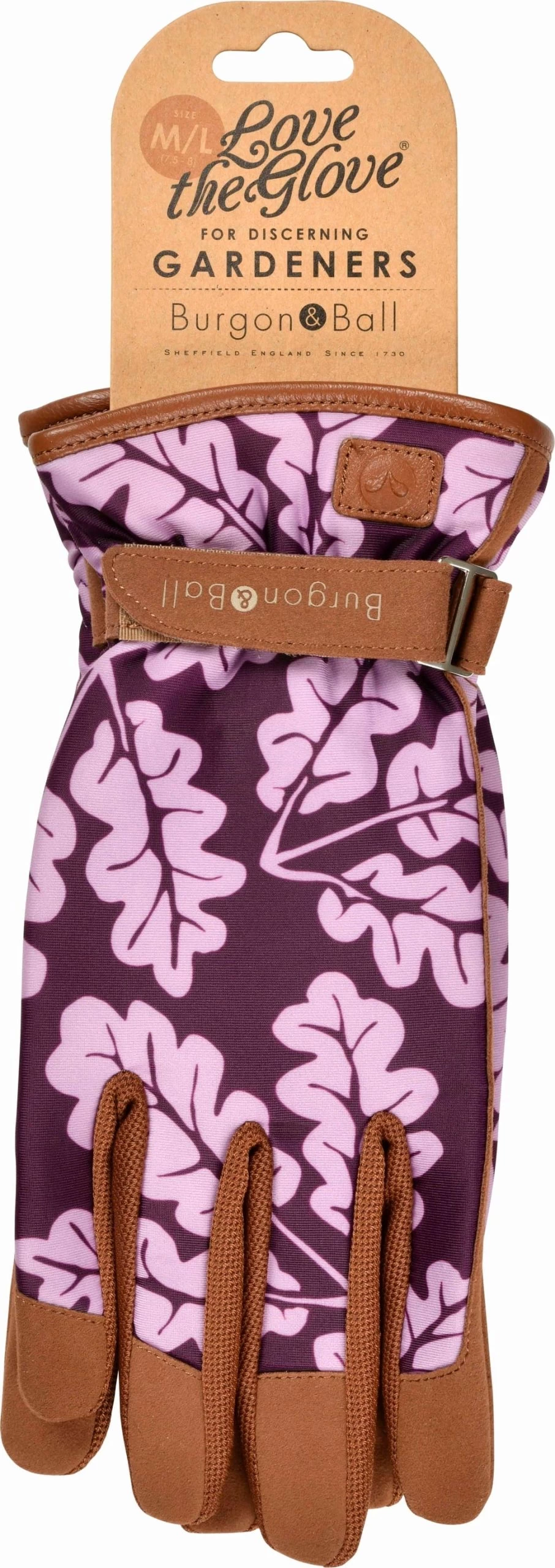 Gartenhandschuhe "Oak Leaf" - Plum, S/M – Bild 4