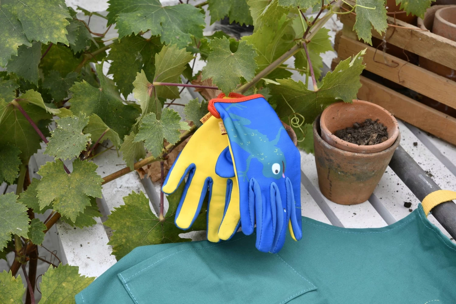 Kinder Gartenhandschuhe "Frosch" – Bild 3