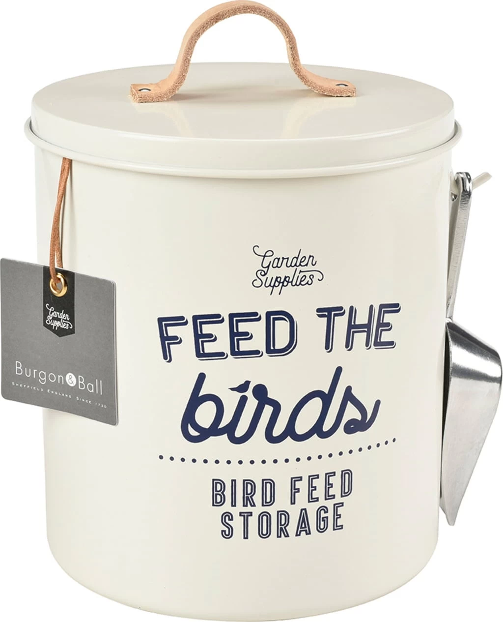 Vogelfutterdose "Feed The Birds" - Creme