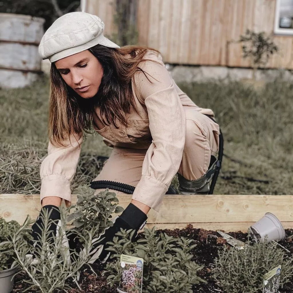 Gartenanzug / Overall - Natur, M – Bild 4