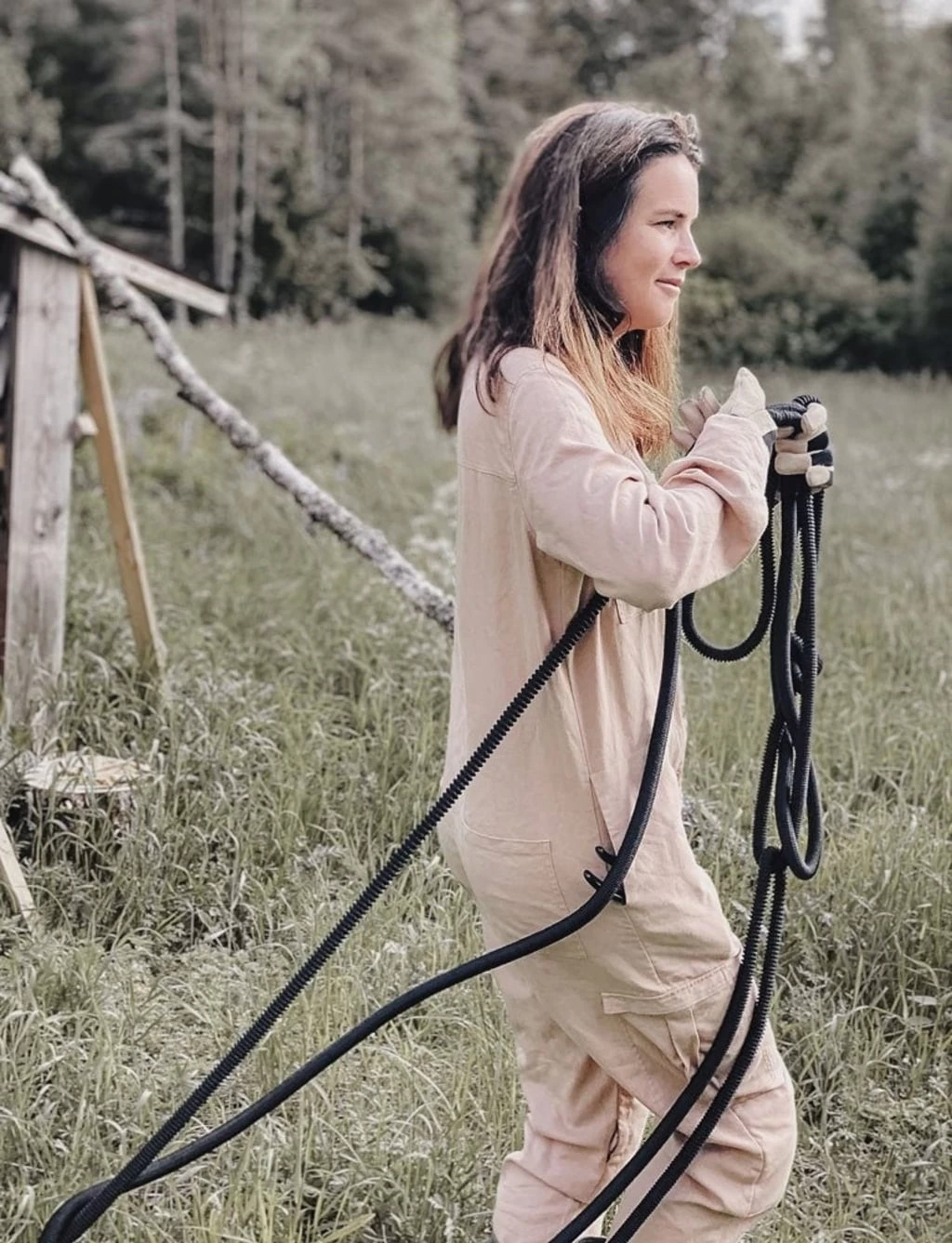 Gartenanzug / Overall - Natur, M – Bild 5