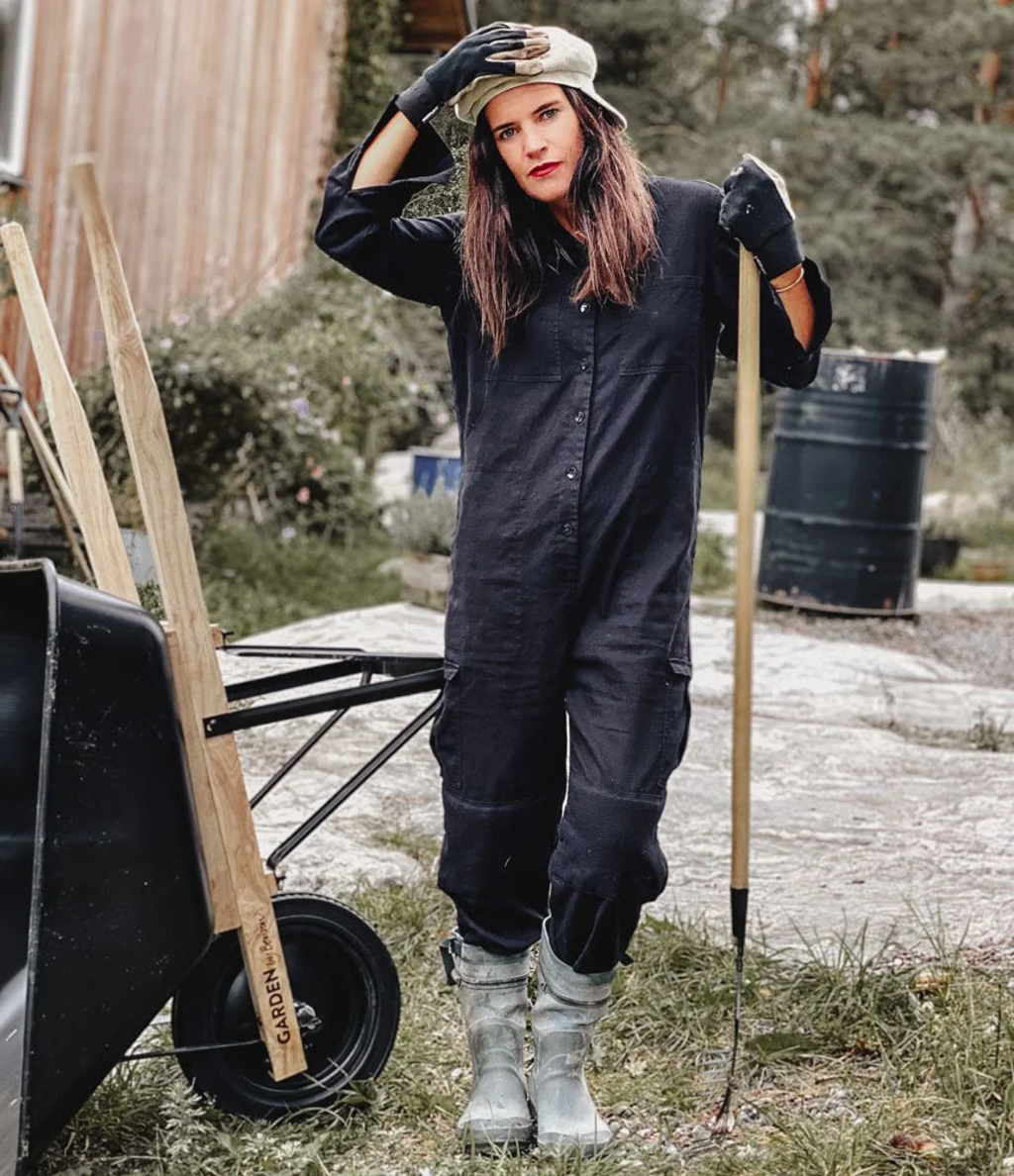 Gartenanzug / Overall - Schwarz, XXL – Bild 7