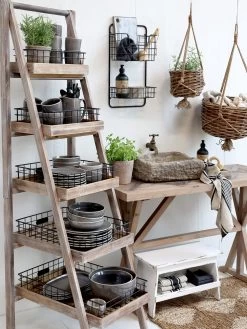 Korb-Blumenampel, H 22 Cm Ø 35 Cm