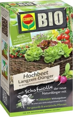 Compo BIO Hochbeetdünger Mit Schafwolle, 750 G