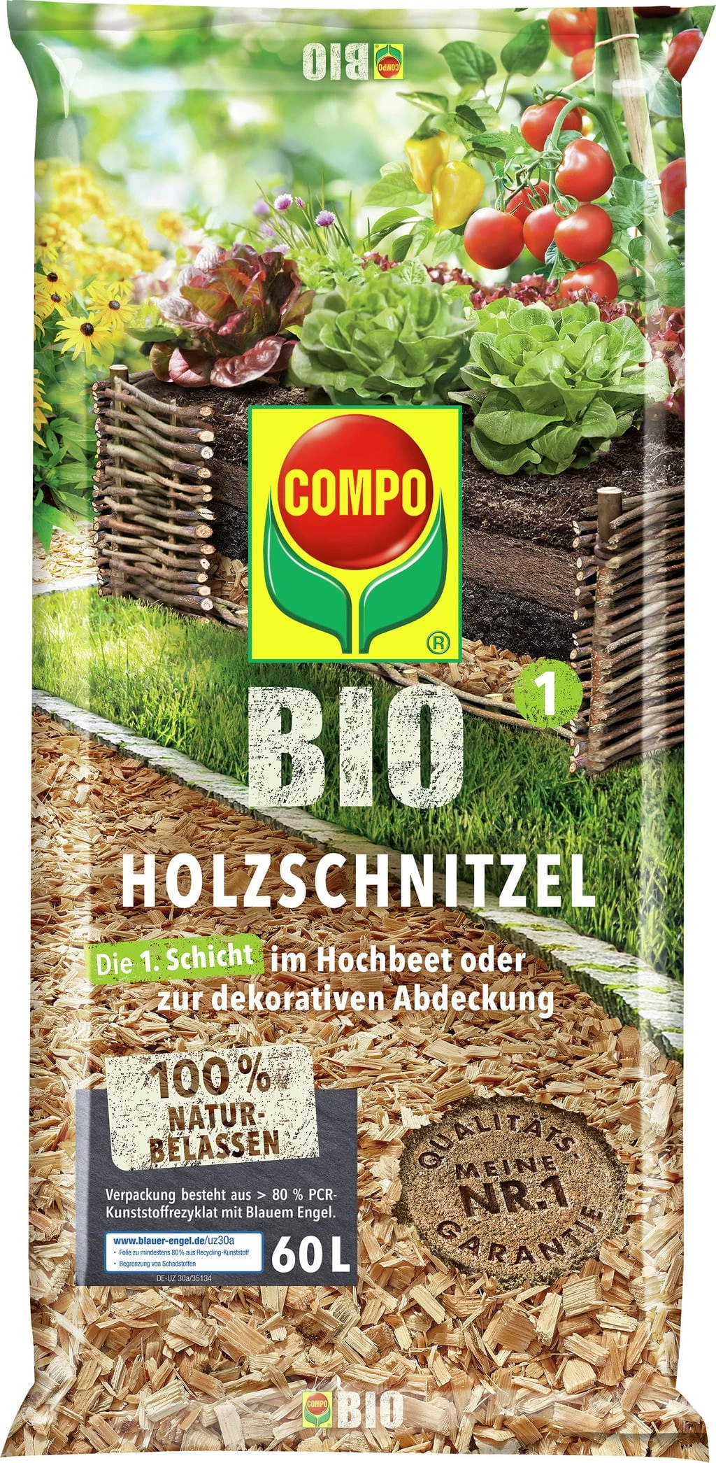 Compo Bio Holzschnitzel, 60 Liter – Bild 3