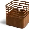 CUBE Feuerkorb, Rostig
