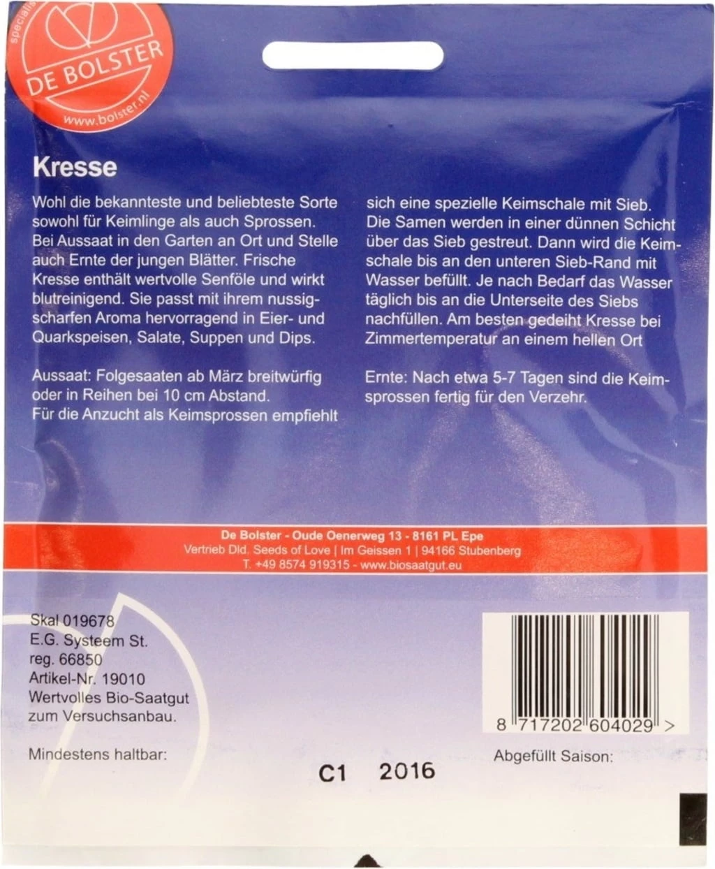 Keimsprossen "Kresse", 50 G – Bild 3