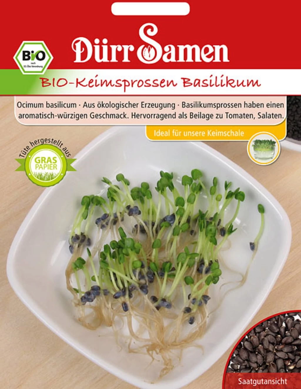 BIO-Keimsprossen Basilikum