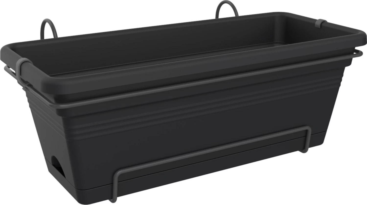 Elho Green Basics Balkonkasten Xl Allin1 55 Cm, Schwarz â Bild 4