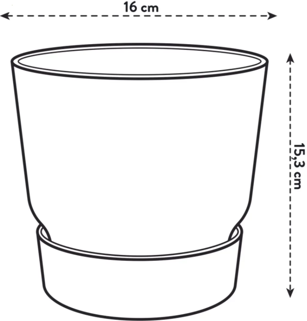 Elho Greenville Topf Rund 16 Cm, Laubgrün – Bild 5