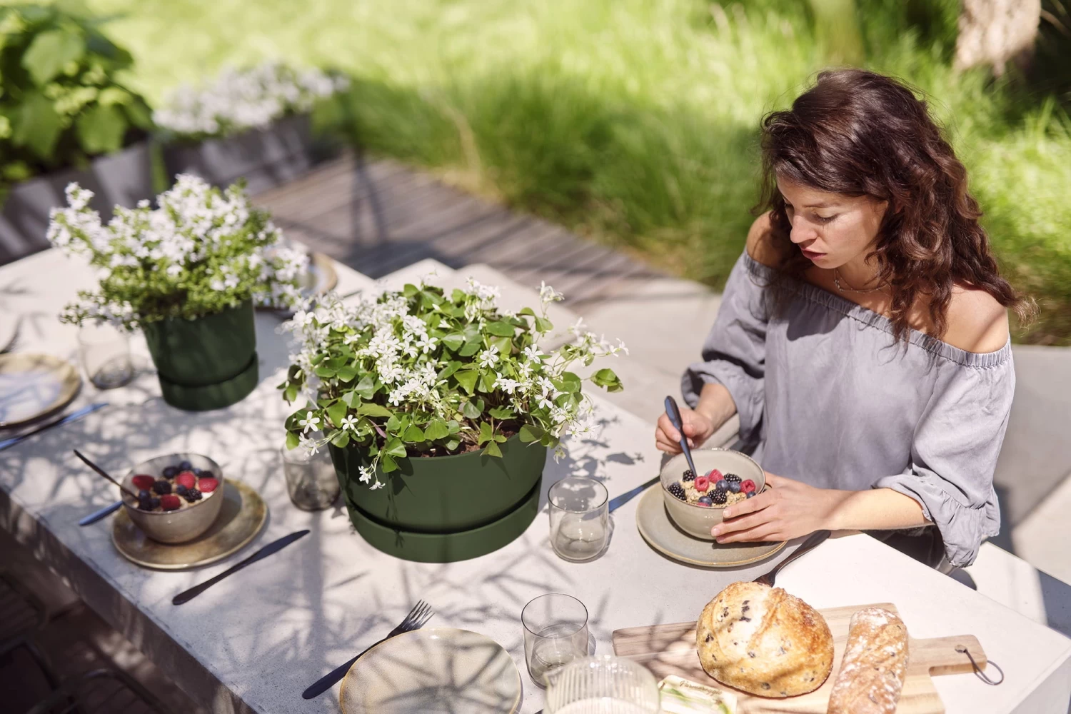 Elho Greenville Topf Rund 16 Cm, Laubgrün – Bild 2