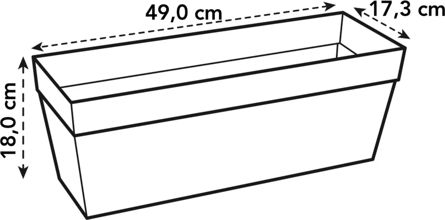 Elho Loft Urban Balkonkasten 50, Anthrazit â Bild 2