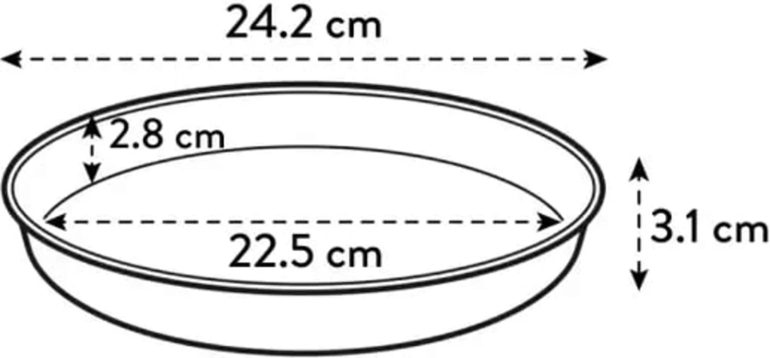 Elho Loft Urban Untersetzer Rund 24, Vintage Blau â Bild 4