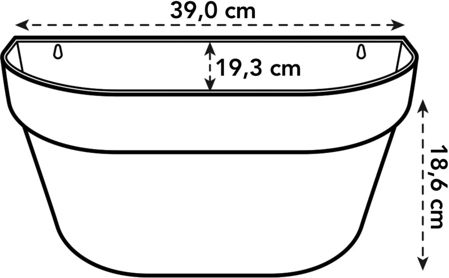 Elho Loft Urban Wandampel 40, Weiss – Bild 3