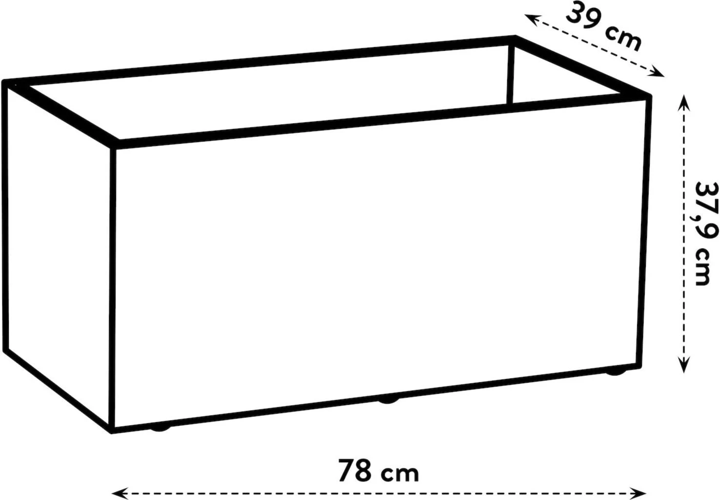 Elho Pflanzkasten Vivo Next Lang - 80 Cm, Living Schwarz – Bild 12