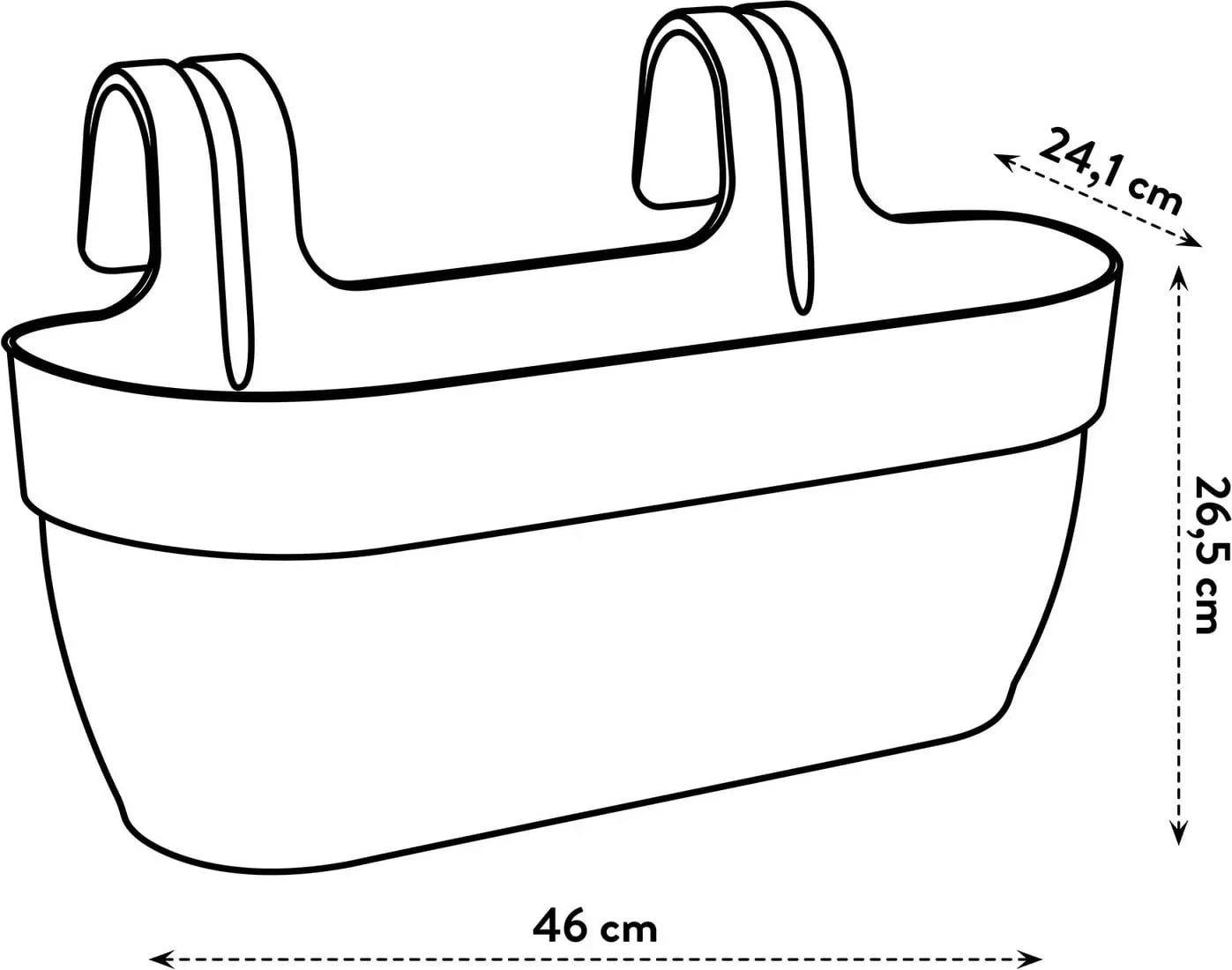 Elho Vibia Campana Easy Hanger Large, Anthrazit – Bild 5