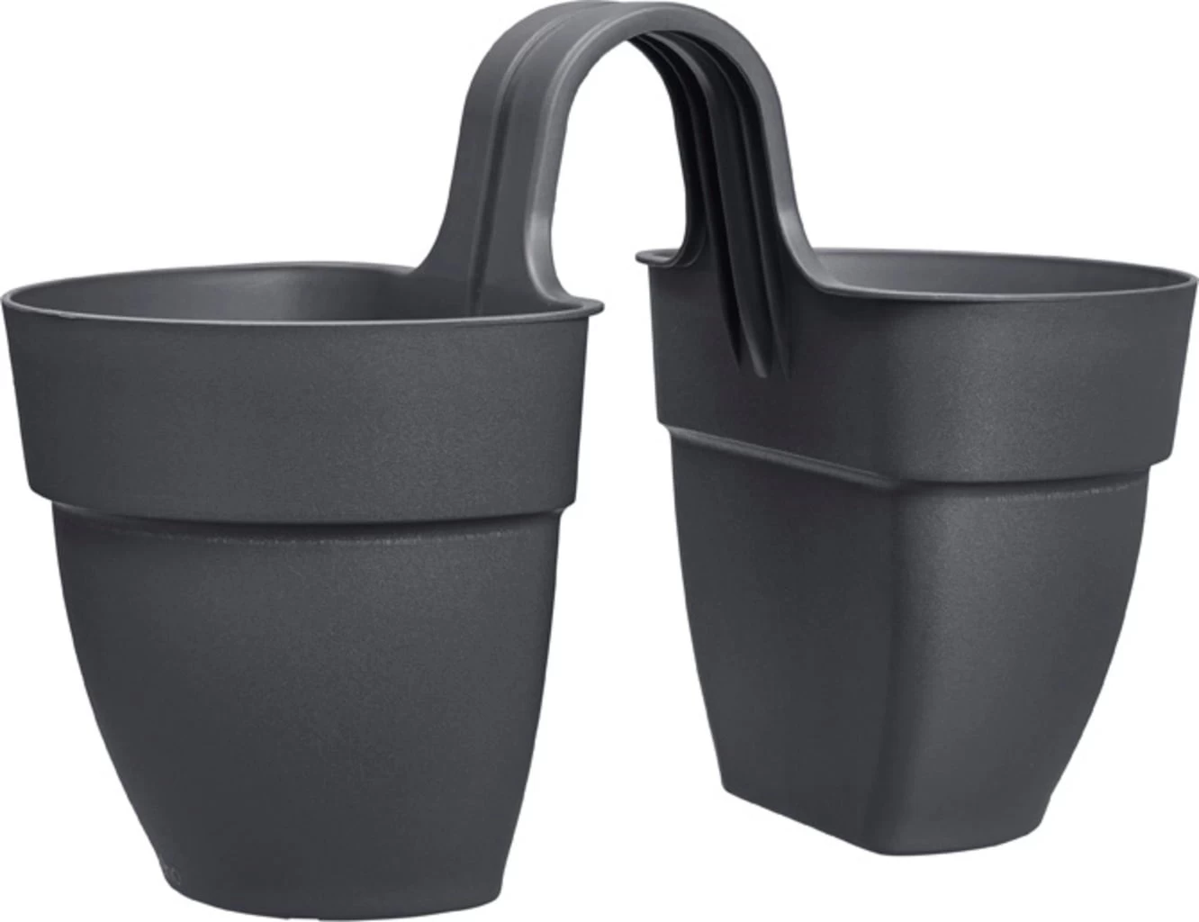 Elho Vibia Campana Flower Twin 21 Cm, Anthrazit – Bild 4