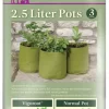 Pflanztaschen 3erPack, 2,5 Liter (3 Stück)
