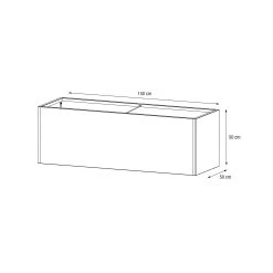 Pflanzkasten 50 X 150 X 50, Anthrazit
