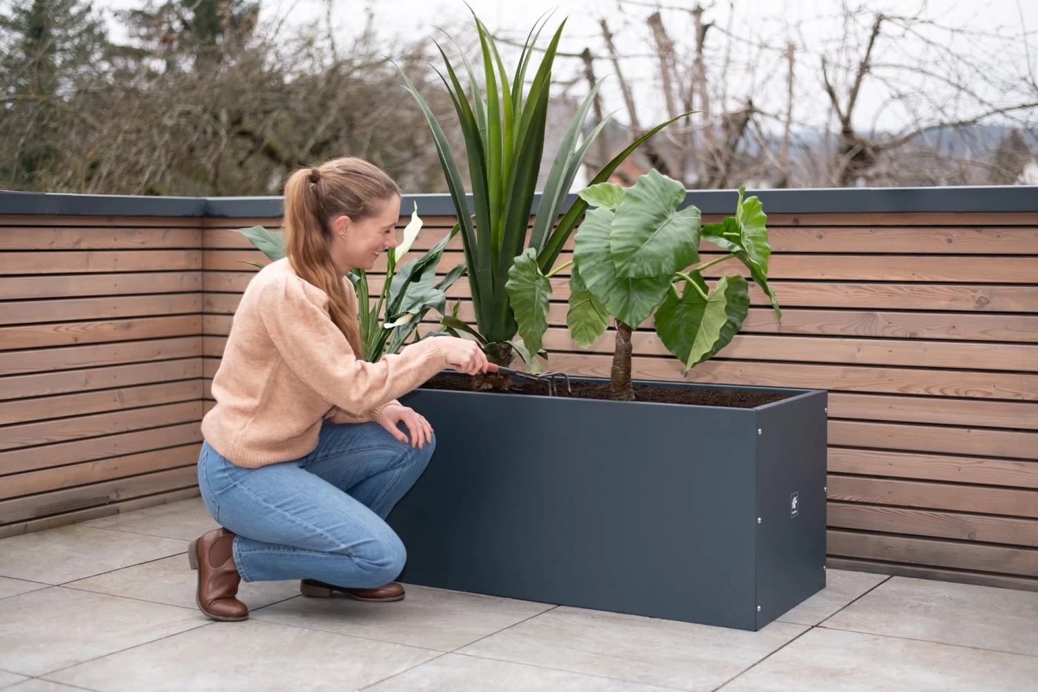 Pflanzkasten 50 X 150 X 50, Anthrazit – Bild 4