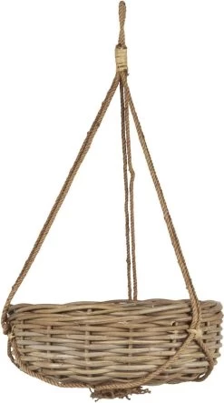 Hängekorb Rattan, H: 13 Cm Ø: 36 Cm