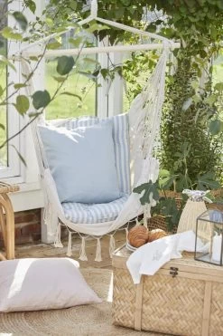 Hängesessel Mit Quasten, Beige