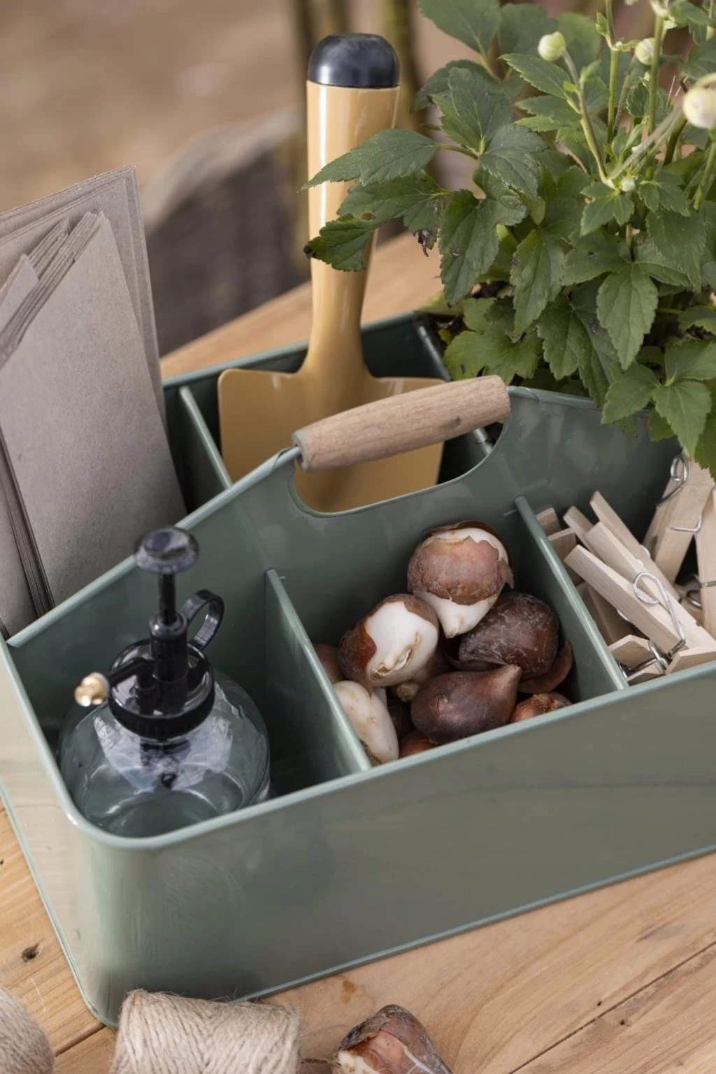 Metall-Kiste 6 Fächer, Grün