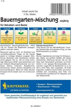 Bauerngarten-Mischung Saatband