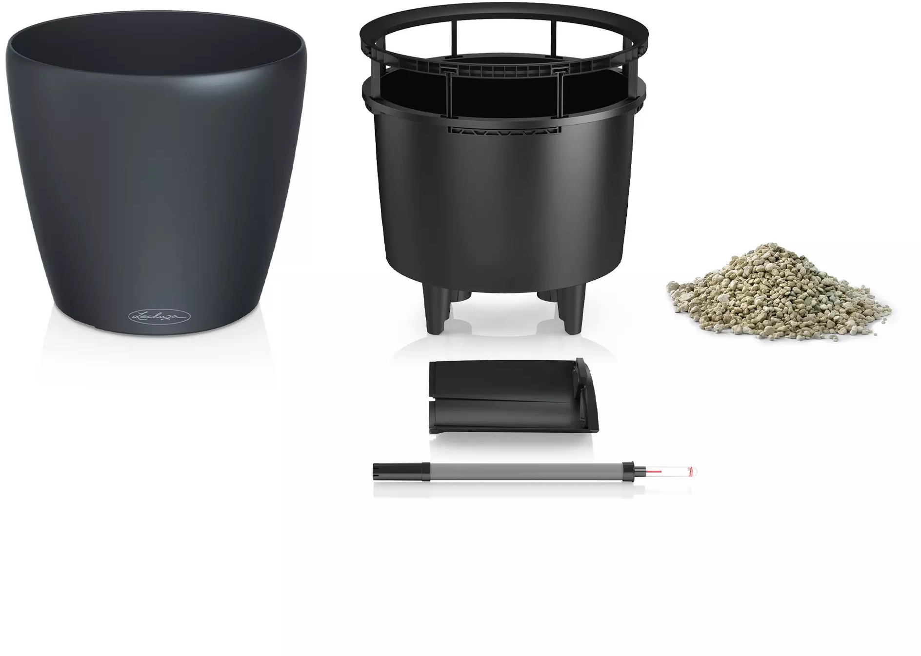 LECHUZA Pflanzgefäß CLASSICO Color LS 43, Sandbraun – Bild 6