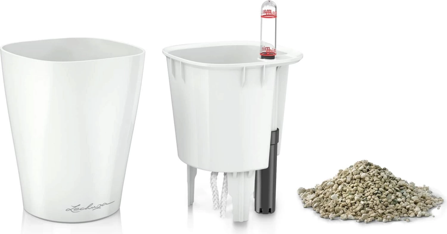 LECHUZA Tischgefäß MINI DELTINI, Weiß – Bild 5