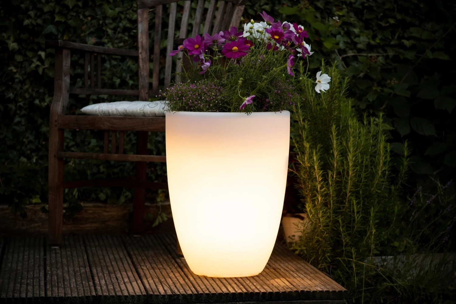 Shining Pot "Curvy" - Leuchte (SOLAR), S – Bild 8