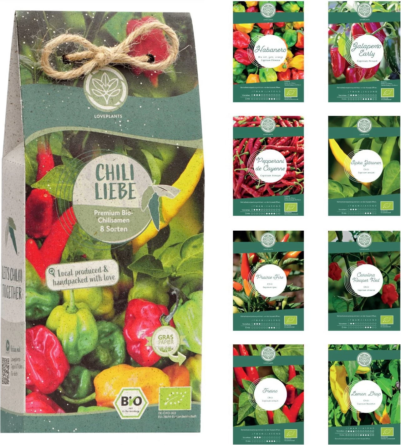 Bio Chili Samen Set
