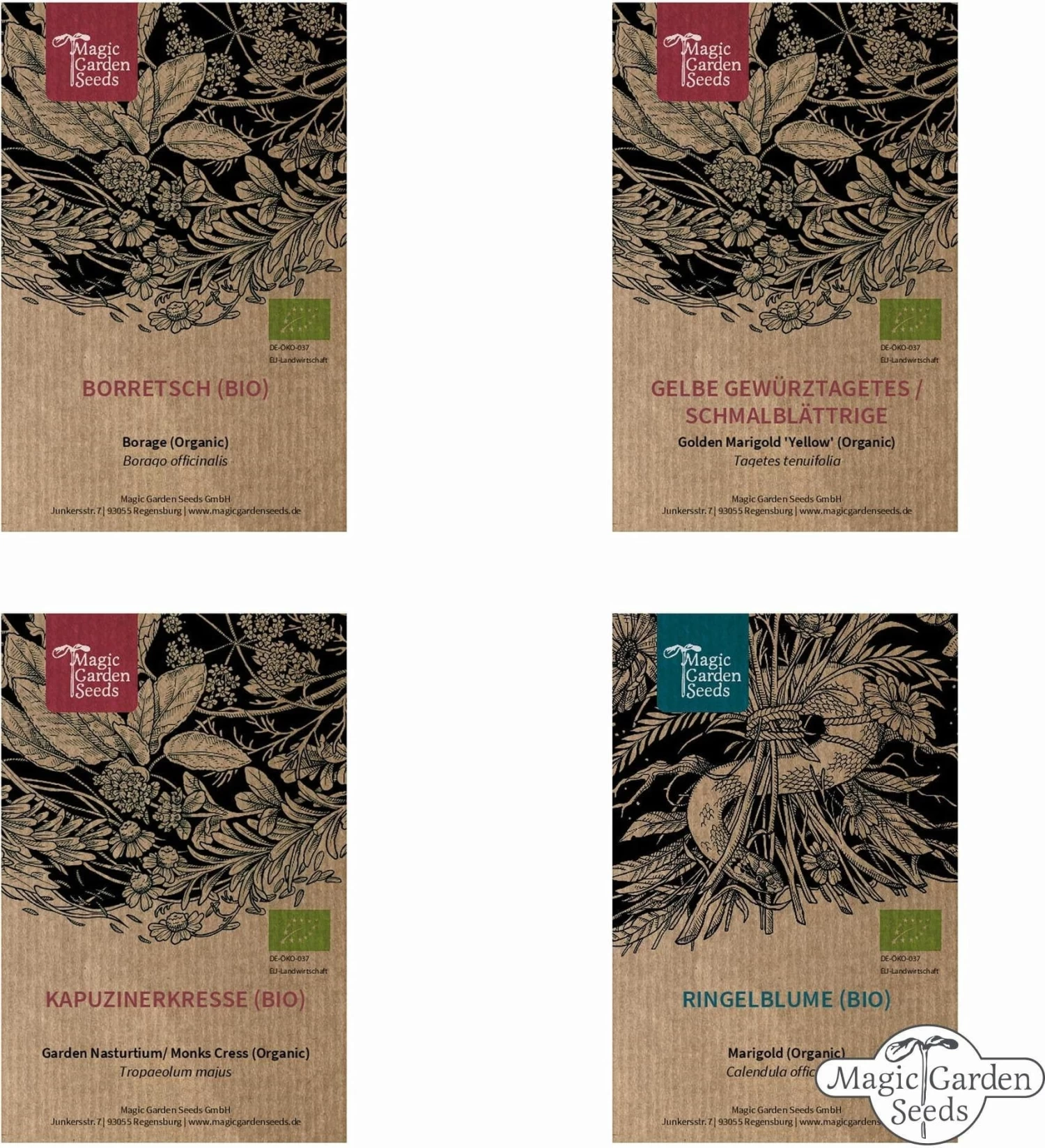 Bio Essbare Blüten - Samenset