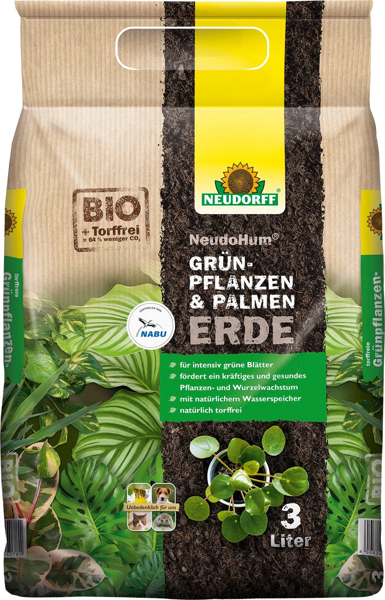 Grünpflanzen- & PalmenErde, 3 L – Bild 3