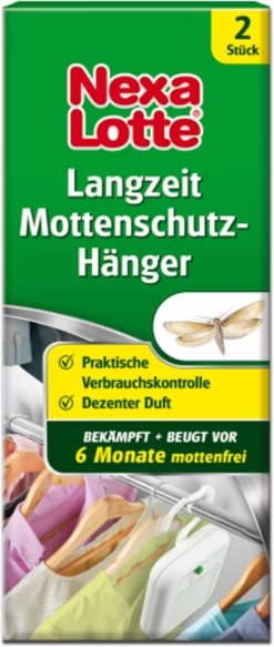 Langzeit Mottenschutz Hänger, 2 Stück