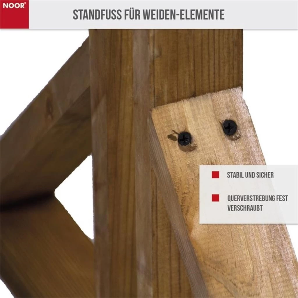 Standfuß Für Flechtzäune & Paravents