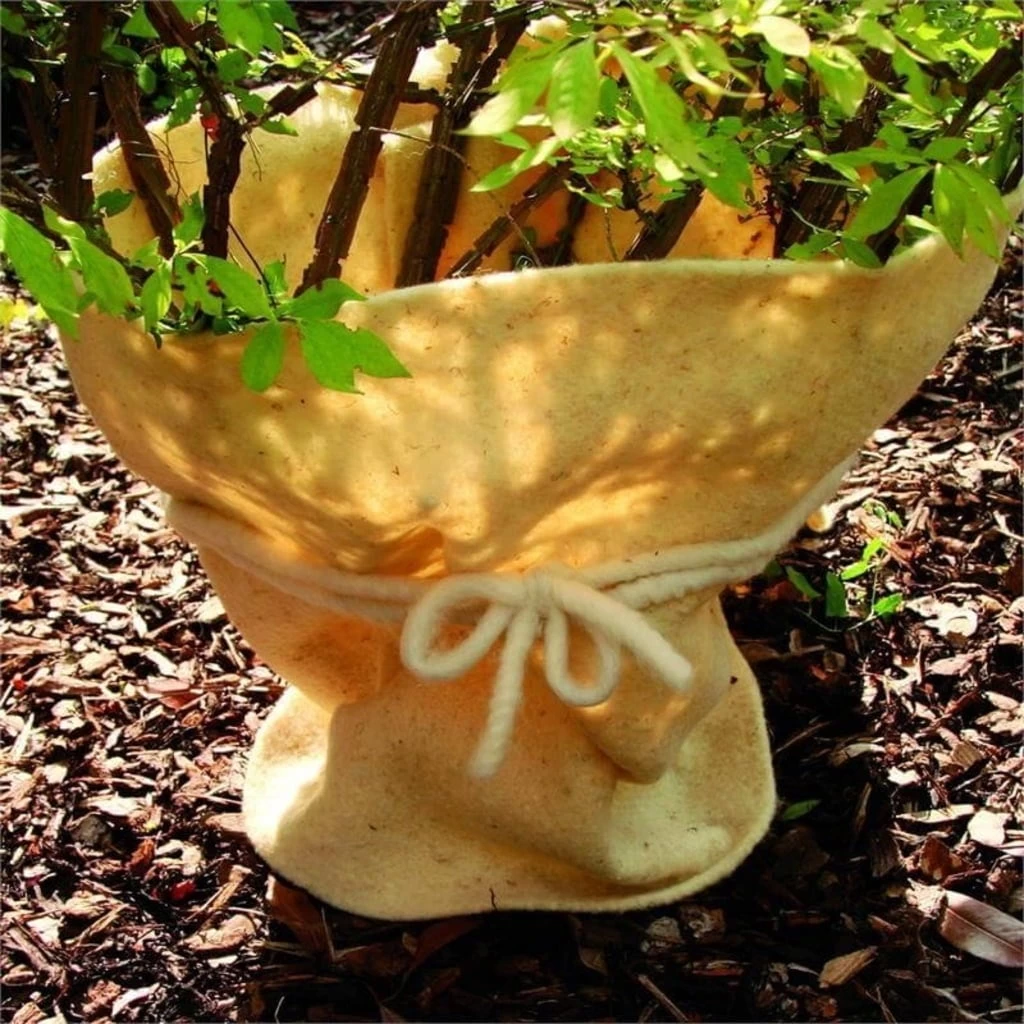 Winterschutzmatte Schafwolle 50x150 Cm, Naturweiß – Bild 2