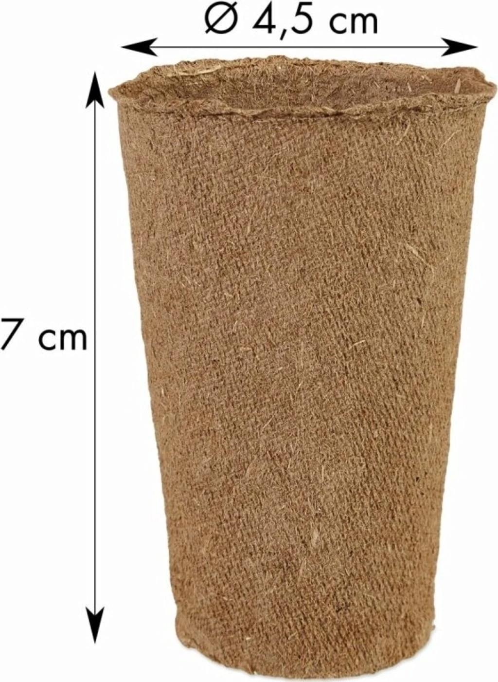 Abbaubare Anzuchttöpfe Rund, 60 Stück – Bild 5