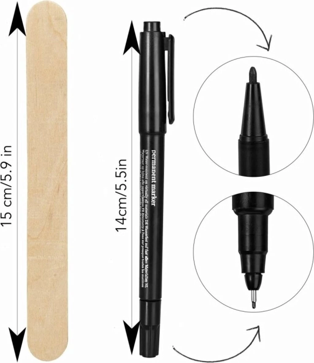 Pflanzstecker 50er Mit Stift – Bild 5