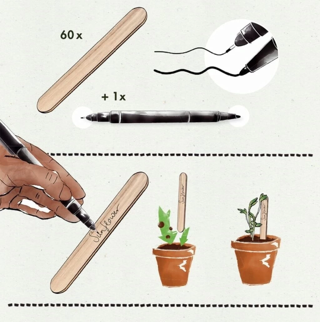 Pflanzstecker 50er Mit Stift – Bild 7