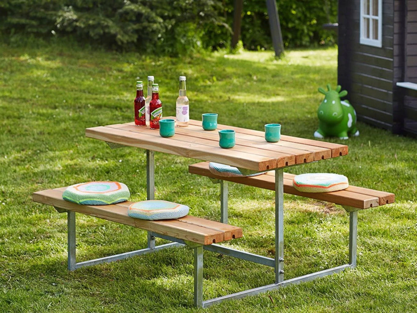 Plus Basic Kinder Kombimöbel + 2 Lehnen, Lärche Geölt – Bild 2