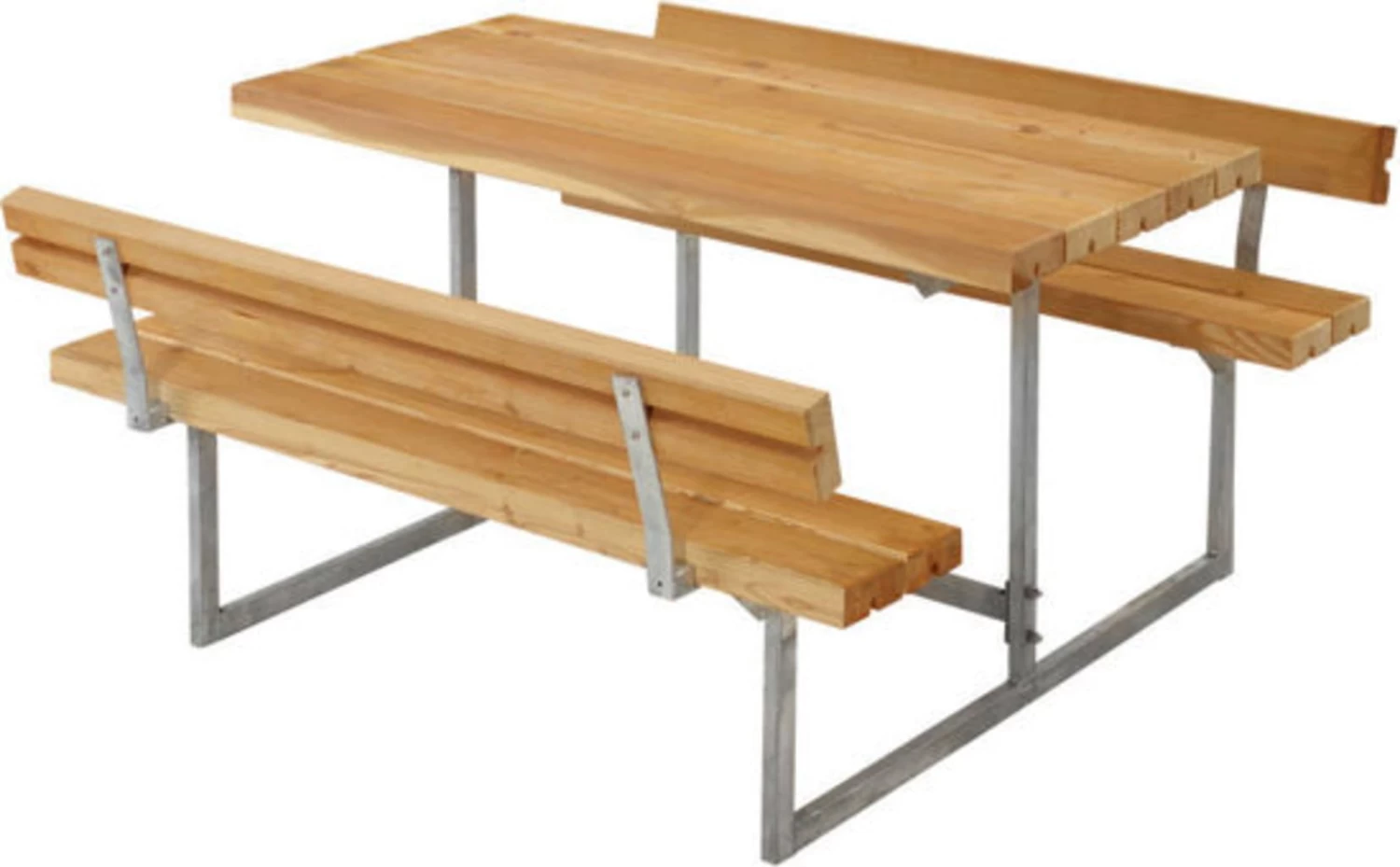 Plus Basic Kinder Kombimöbel + 2 Lehnen, Lärche Geölt