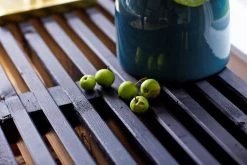 Plus Latten Grill-/Anrichtetisch Mit RĂ€dern, Schwarz