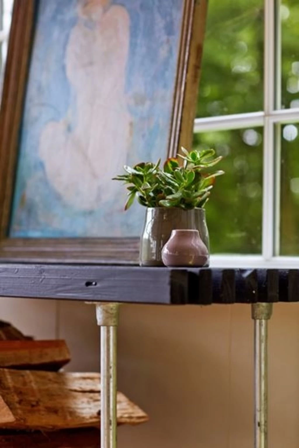 Plus Latten Grill-/Anrichtetisch Mit Rädern, Schwarz – Bild 2