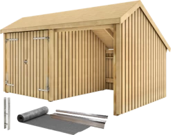 Plus Multi Gartenhaus 2 Module Mit Doppeltür Inkl. Zubehör