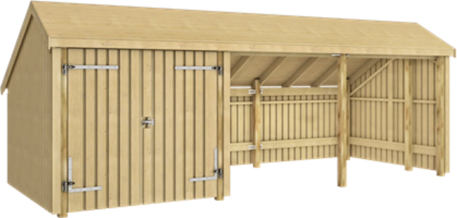 Plus Multi Gartenhaus 3 Module Mit Doppeltür – Bild 5